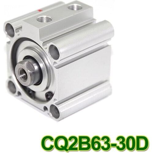 SMC Type CQ2B series CQ2B63-30D 63mm bore 30mm stroke Double Action single rod thin Pneumatic Compact Cylinder high quality