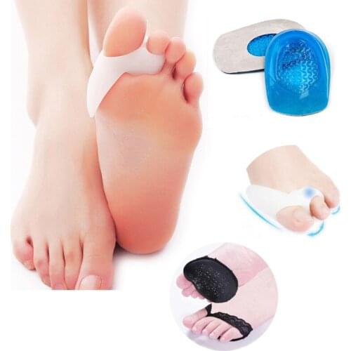 Shoes Insoles Half Yard Forefoot Pad Relieve Pain Heel Protector Arch Support Shoes Insoles Insert Pad Bunion Toe Separators