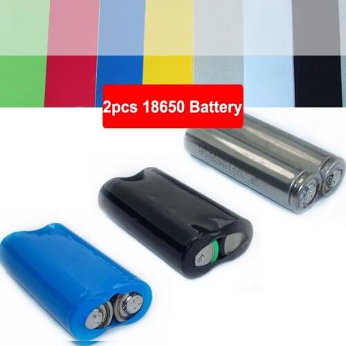 4M Green Silver Blue Dia 32mm Width 50mm 2pcs 18650 Battery Pack Wrap Sleeve Insulation PVC Heat Shrinkable Tubing Shrink Tube