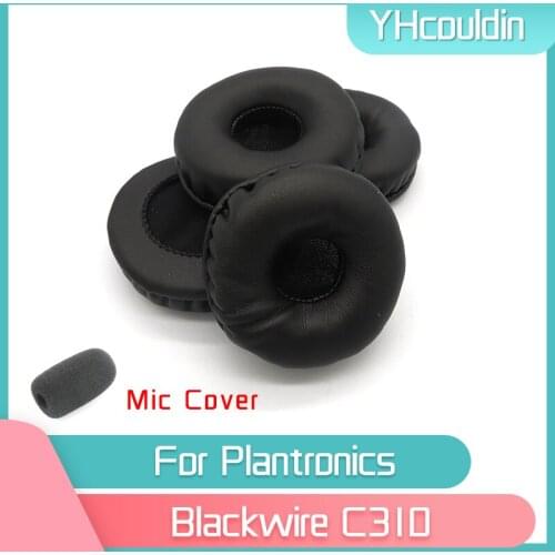 YHcouldin Earpads For Plantronics Blackwire C310 Headphone Accessaries Replacement Wrinkled Leather