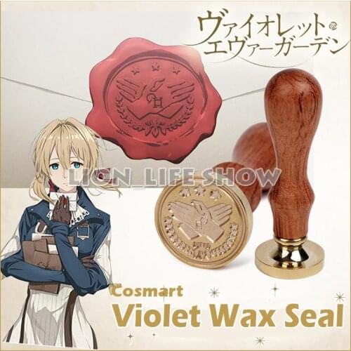 Wax Seal of Anime Auto Memories Doll figure Violet Evergarden Retro Seal Wax Animation around Cosplay prop NEW 2018