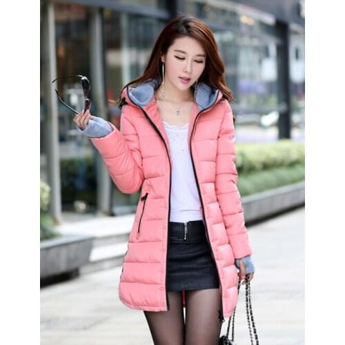 Winter and Autumn Wear High Quality Women Parkas Winter Jackets Outwear Women Long Coats