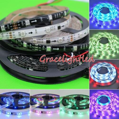 1M 5M WS2811 IC 5050RGB Dream Color 30 60LED/M DC12V Pixel Strip Waterproof IP65