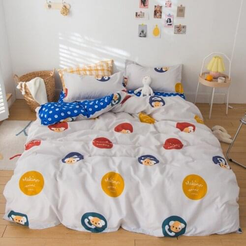1 PCS Cartoon Pattern Bedding Multi-size Sheet Duvet Cover Pillowcase Single Piece Bedding Single Person Double Quilt Cover