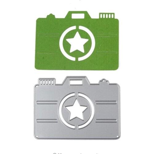10*7CM Star pattern Camera Metal Cutting Dies Stencil for DIY Scrapbooking Photo Album Paper Card Decorative Craft Die cuts New
