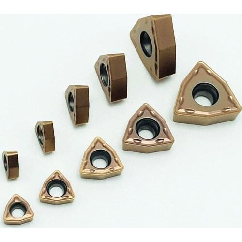 10pcs U drill tool WCMX030208 WCMX040208 WCMT050308 WCMT06T308 WCMT080412 ACZ330 carbide CNC turning insert cutting tool