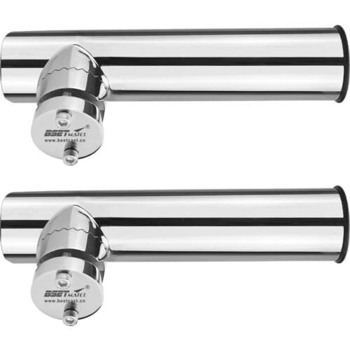 2 Pcs Stainless Steel Fishing Rod Holder Rod Holder Rod Stand Rod Holder Fit For Boat Kayak, Adjustable