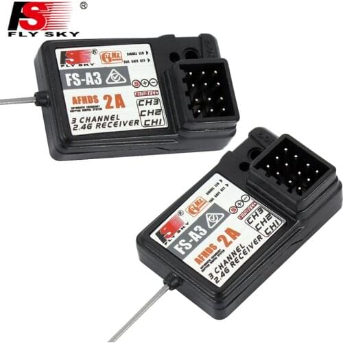 Flysky FS A3 3Channel Receiver Compatible For GT2E/GT2G/GT2F/IT4S/GT5/I4X/I6/I6X/I6S/TH9A/TM10/I8/I10 Remont Controller