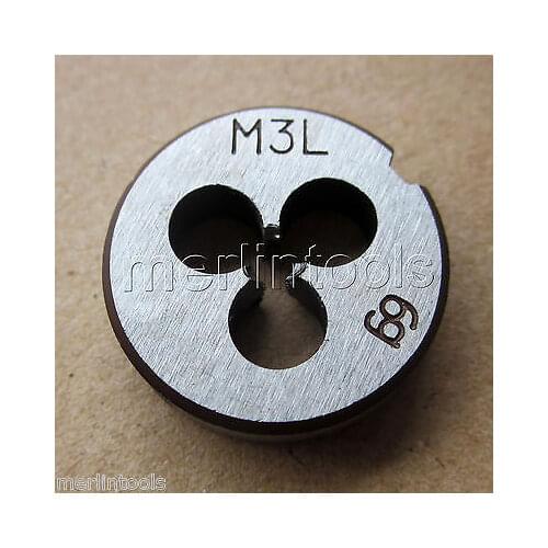 3mm x .5 Metric Left hand Die M3 x 0.5mm Pitch