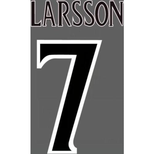 #7 LARSSON Nameset Customize nameset DIY Soccer Patch Printing