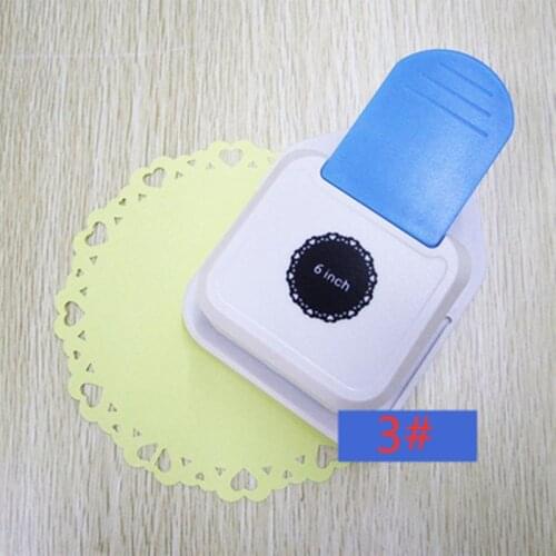 6 inch Photo Frame Shape Lace Embossing Printing Machine Manual Card Tool Loving Heart Design Crafts Scrapbook Hole Border Punch