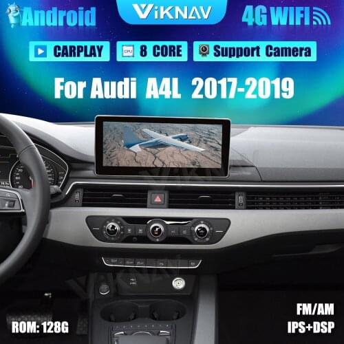 10.25 inch Android Car Radio With screen GPS Navigation For Audi A4L 2017-2019 DVD Multimedia Player Auto Audio Tape Recorder