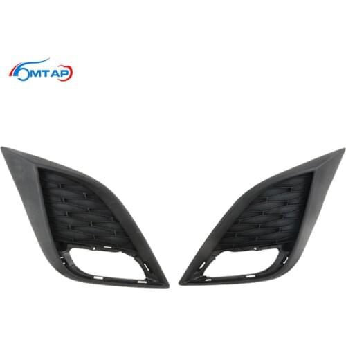 Car Fog Light Fog Lamp Cover Shield Front Bumper Lower Grille Garnish Trim For Mazda 3 Axela 2009 2010 2011 2012 2013