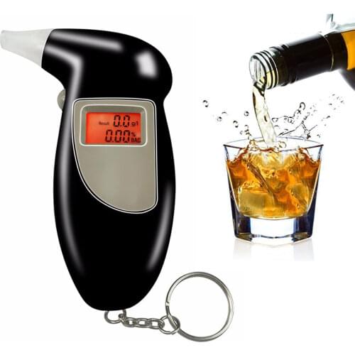 Best Selling KeyChain Alcohol Tester Digital LCD Display Alcohol tester Breathalyzer Factory Drive Safety Business Gift