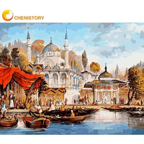 CHENISTORY 60x75cm Frame Picture By Numbers Kits For Adults Children HandPainted On Canvas Home Wall Art Paint By Numbers