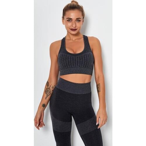 2Pcs Women Sports Bra Yoga Suit Sets And Seamless Shorts Gym Fitness Clothes Running High waist Short Pants Training Tracksuit