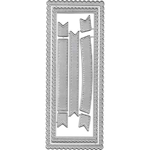 M17D Lace Frame Background Set Carbon Steel Cutting Dies DIY Scrapbooking Photo Album