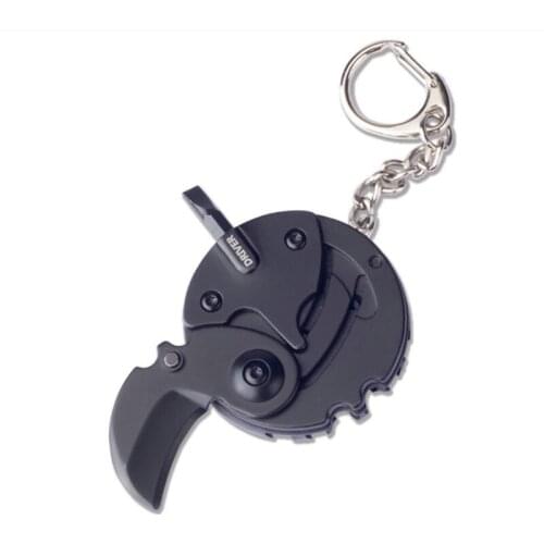 EDC Outdoor Survival Multifunctional Mini Mutil Coin Swiss Knife Quick Screwdriver Tool Portable Keychain