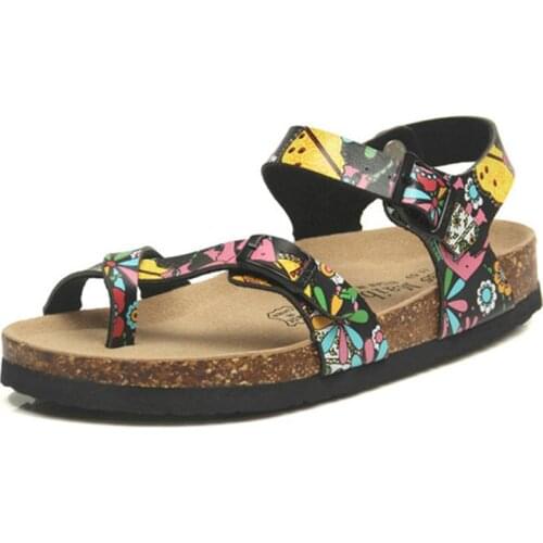 2020 New Men Summer Fashion Cork Sandals Beach Gladiator Buckle Strap Sandals Shoes Flat Casual Man Beach sandals Plus 35-44 45