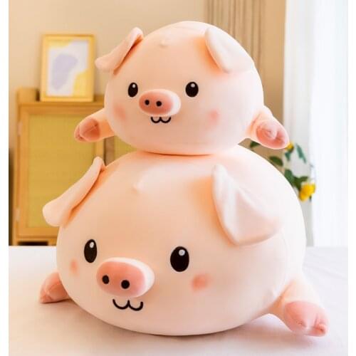 38-75CM Lovely Pink Piggy Pillow Backrest Plush Stuffed Toy Girls Birthday Gift