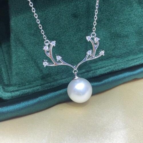 New Style 925 Sterling Silver Necklace Set Findings Jewelry Settings Mountings Parts for Akoya Edison Pearls, Coral, Jade