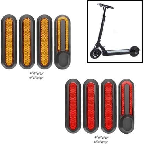 Scooter Reflector Night Warning Prismatic Multi-angle With Mounting Screws For Xiaomi M365 Pro Pro2 1S Electric Kick Scooter