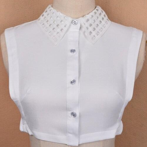 Fake Collar Shirt commuter collar professional commuter ol lady collar shirt embroidery Decorative shirt woman collar