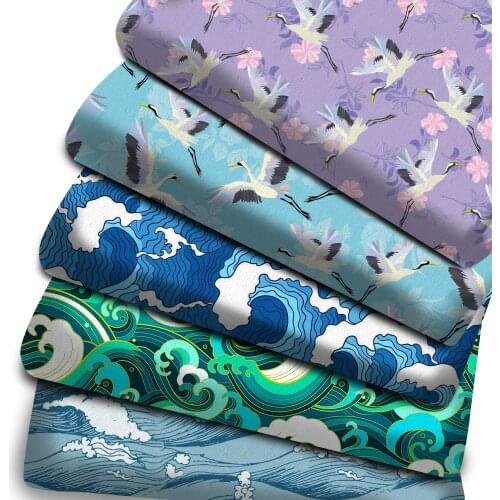 50*145cm Patchwork Printed Polyester Cotton Fabric for Tissue Sewing Quilting Fabrics Needlework Material DIY Handmade,c16489