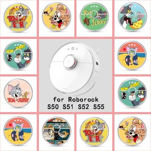Provide Customized Custom Animation Cute Sticker for Roborock S50 S51 S52 S55 Robot Robotic Vacuum Cleaner Skin Spare Parts