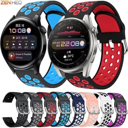 22mm Silicone Watchband For Huawei Watch 3/3 Pro Replacement Sports Strap for Huawei Honor Watch GS Pro