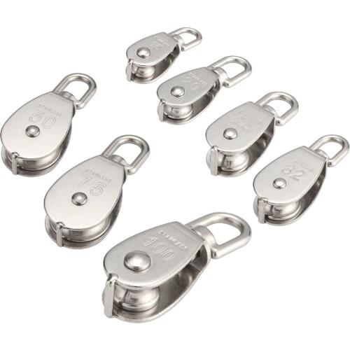 Wheel Swivel Pulley Block Heavy Duty Steel Single Wheel Swivel Lifting Rope Pulley For Wire Rope M15/M20/M25/M32/M50