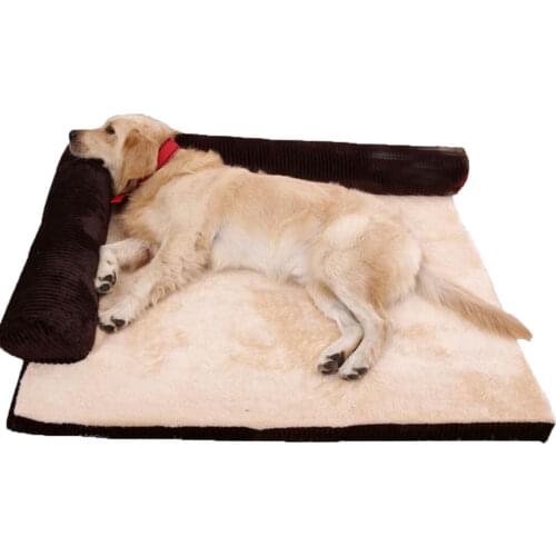 Removable Soft Pet Dog Sleeper Sofa Bed Winter Warm Tower Rest House Lounger Pets Mat Nest Large XL Dogs Mattress S/M/L/XL