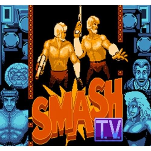 SMASHTV 60 Pins English Version Game Cartridge for 8 Bit 60pin Game Console