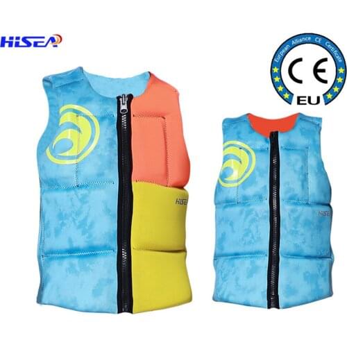 HISEA New Adult High Buoyancy Neoprene Safety Life Jacket Portable Two-Sided Water Sports Swimming Rafting Surfing Life Jacket