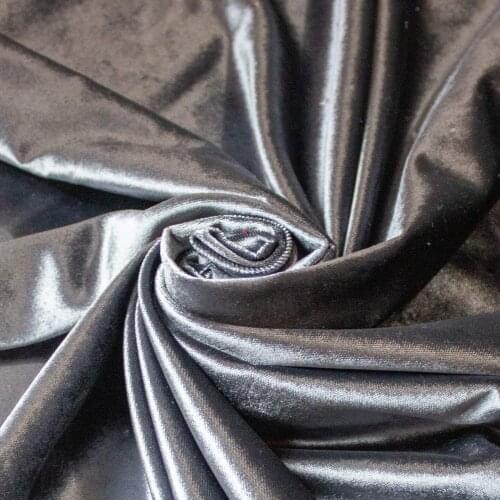 Dark Gray Curtain Velvet Fabric 145 cm width 10 mt'ye up cut