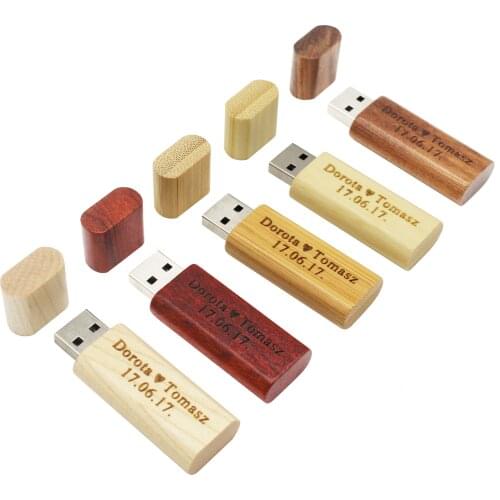 TEXT ME 5 colors custom made bamboo walnut wooden LOGO usb flash drive 4GB 8GB 16GB 32GB 64GB usb 2.0 photography best gift