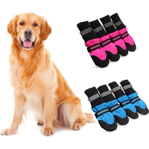Breathable Pet High Shoes for Medium Large Dogs Summer Big Dog Boots Greyhound Labrador Accessories Mascotas zapatos perro