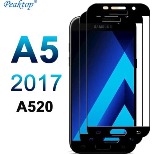 9D 9H Full Cover for Samsung Galaxy A5 2017 A520 Glass for Samsung Galaxy A 5 2017 A 520 Tempered Glass Screen Protector Film
