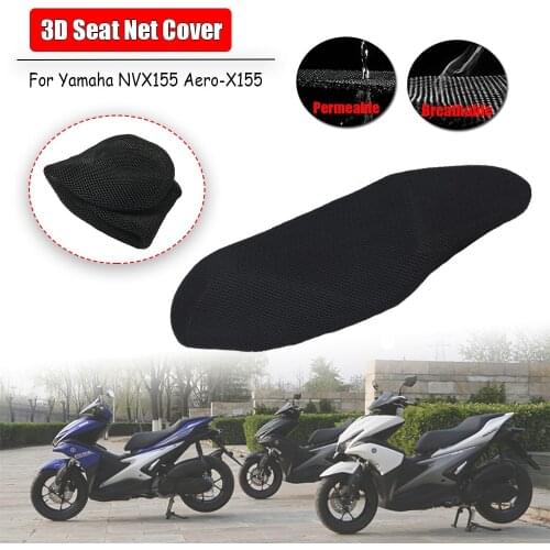 For Yamaha NVX155 AEROX155 NVX Aerox 155 Parts Rear Seat Cowl Cover Insulation Net 3D Mesh Net Protector Motorcycle Accessories