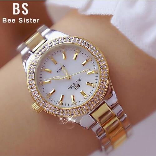 2020 Ladies Wrist Watches Dress Gold Watch Women Crystal Diamond Watches Stainless Steel Silver Clock Women Montre Femme 2019
