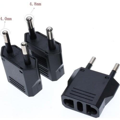 US To EU Plug Mini Adapter American To Euro Europe European Travel Power Adapter AC Converter Electrical Outlet Socket