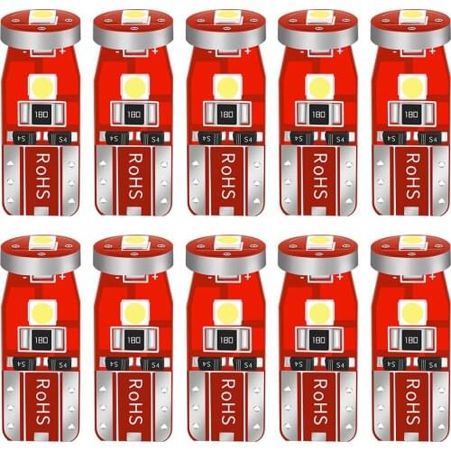 10pcs T10 3030 3SMD LED Wedge Car Clearance Light Bulbs (Blue LED+Red)