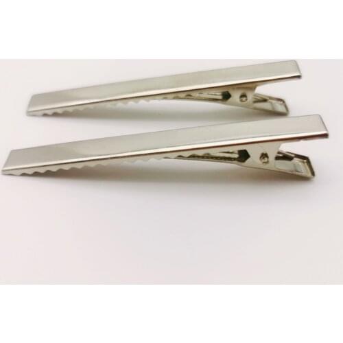 200PCS 7.5MM Metal Hair Alligator Clips with small Teeth Findings For DIY Jewelry Hair Style Tools Accessories