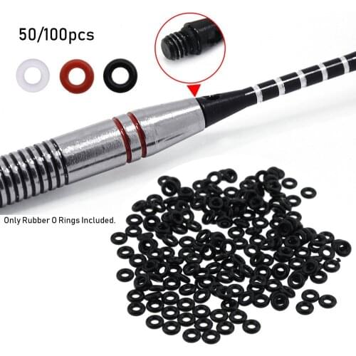 50/100PCS Darts Arrow Tips Rubber O Ring Gasket Grip Washer Broadhead Replace Hunting Grommets Stems/Flights Sports Accessories