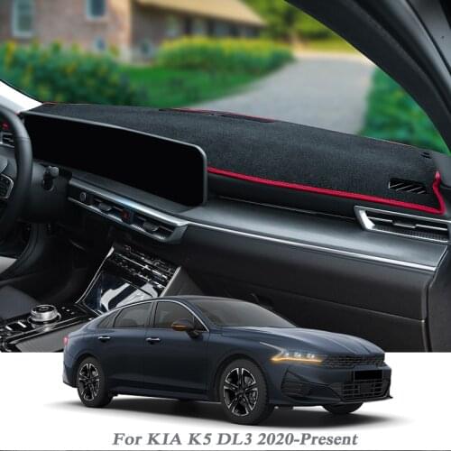 Car Styling Dashboard Protective Mat Shade Cushion Pad Rose Carpet For KIA K5 DL3 2020-Present RHD&LHD Internal Accessory