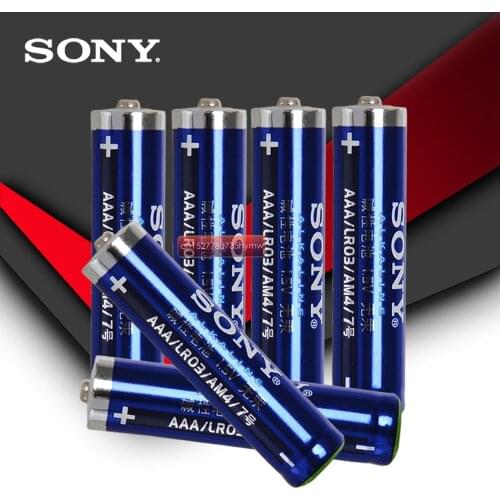 12pcs Sony 100% Original LR03 1.5V AAA Battery Alkaline Batteries No Mercury Dry Battery For Electric Toy Flashlight Clock Mouse