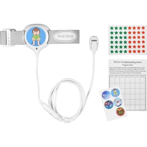 Bedwetting Alarm Enuresis Alarm Electronic Alarm Clock Child Alarm with Light Sound and Vibration for Babies Adults Elder