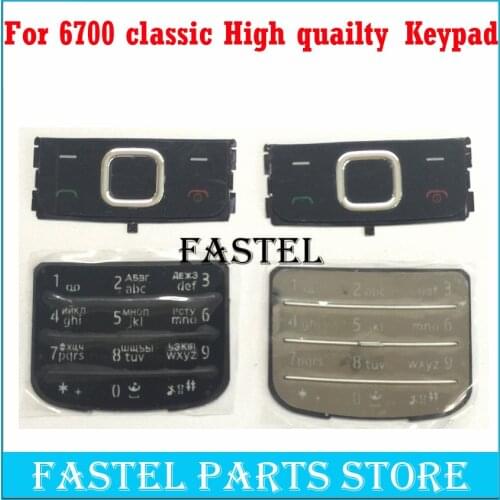 HKFASTEL For Nokia 6700 6700c 6700 classic High Quality New Mobile Phone English / Russian Keypad Housing Cover Case
