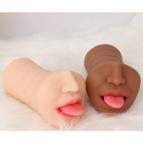 Masturbation For Men Deep Throat Blow Job Silicone Realistic Mouth Masturbator Penis Sex Toys Adult Supplies Erotic Toys Sexshop