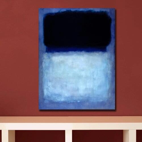 Wall Pictures For Living Room Abstract mark rothko Green on Blue, 1956 Canvas Art Home Decor Modern No Frame Oil Painting